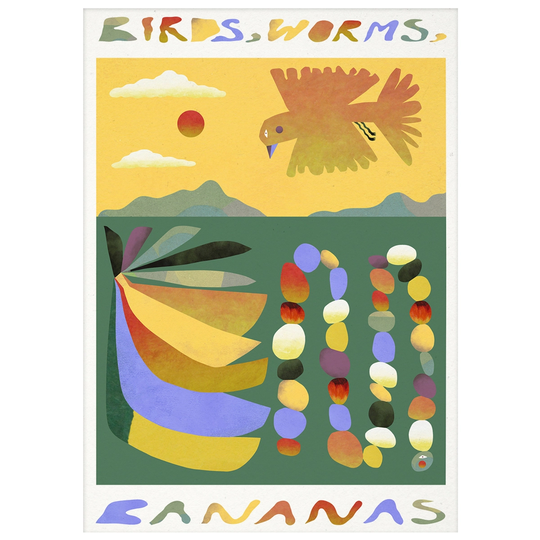 MADO Birds, Worms, Bananas juliste