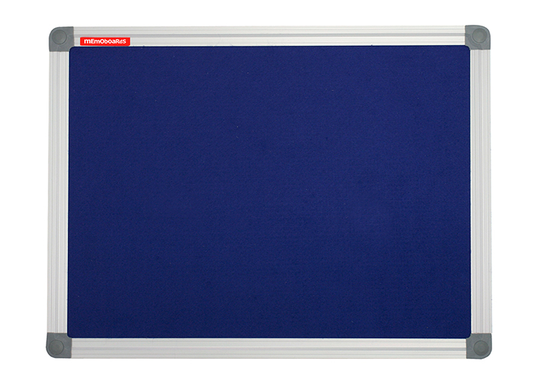 Tekstiilitaulu memoboards classic (alumiini kehys, sininen) 120x90 cm