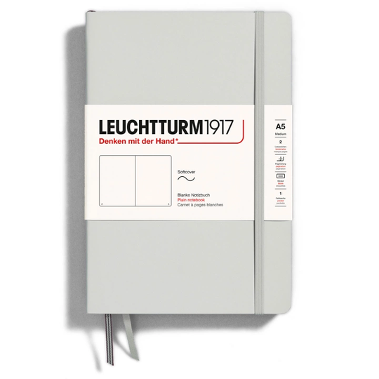 Leuchtturm1917 Notebook A5 Softcover Light Grey Dotted