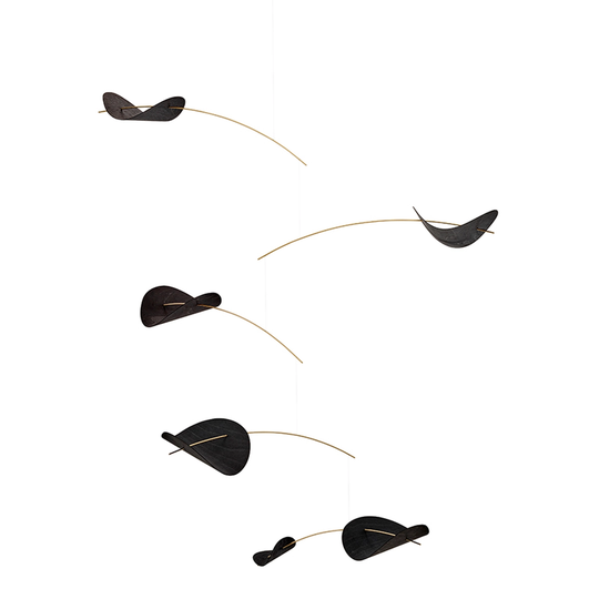 Flensted Mobiles Drifting Clouds mobile, musta