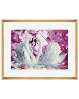 Diamond painting/ Paint by numbers Joutsenet
