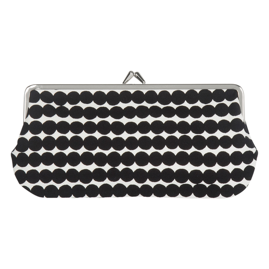 Marimekko Räsymatto silmälasikukkaro, valkoinen - musta