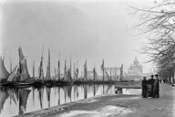 Canvas-taulu | Akustiikkataulu Purjelaivoja Halkolaiturissa 1890 MV Helsingin kaupunginmuseo 3796
