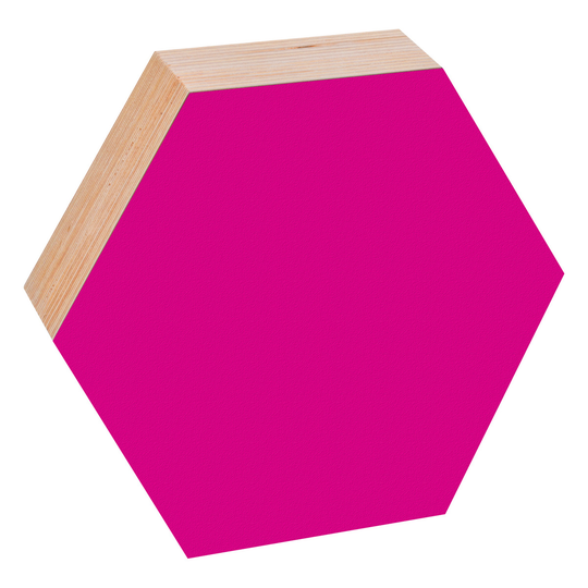 Kotonadesign Muistitaulu hexagon, 26 cm, magenta