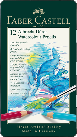 Faber-Castell - Watercolour pencil Albrecht Dürer tin of 12 (117512)