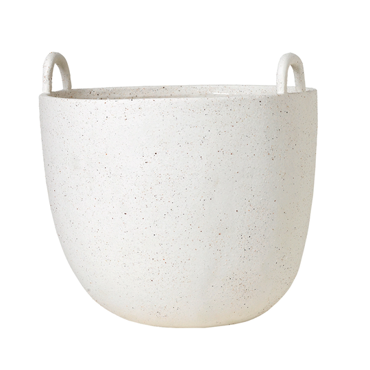 ferm LIVING Speckle kukkaruukku, iso, luonnonvalkoinen