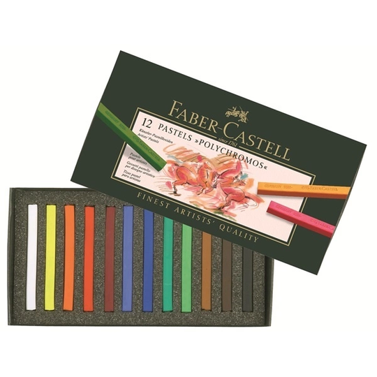 Faber-Castell Pastel crayon Polychromos 12-set