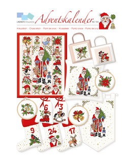 Kirjontasettu Adventtikalenteri