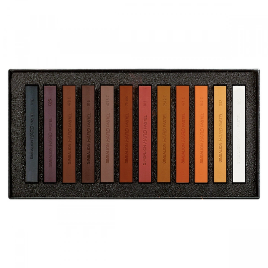 Lyra Pastellivärikynät Hard Brown Tones 12-setti