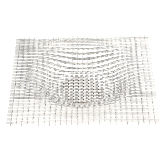Fundamental Berlin Gravity vati, 36 x 36 cm, ruostumaton teräs