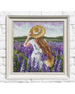 Diamond Painting Laventelipelto