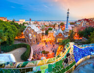 Canvas-taulu | Akustiikkataulu Park Guell Barcelona Spain 839