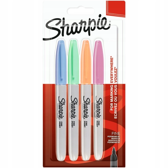 Sharpie Fine Marker 4 kpl Pastelli