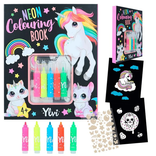Ylvi&the Minimoomis - Neon Colouring Book (412169)