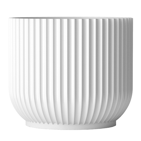 Lyngby Porcelain Kukkaruukku, iso, valkoinen