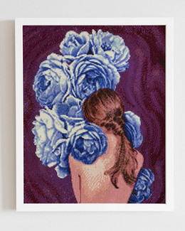Diamond Painting Siniset kukat