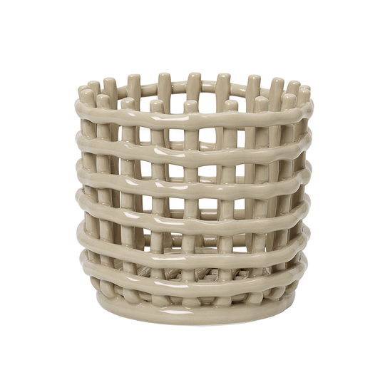 ferm LIVING Ceramic kori, pieni, cashmere