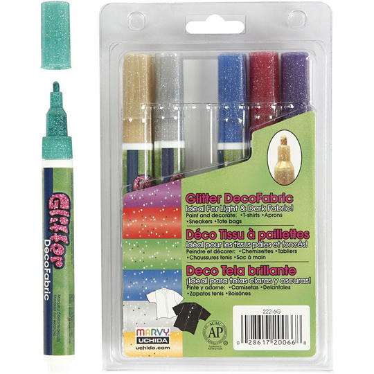 Deco - Textile Markers - Glitter (25096)
