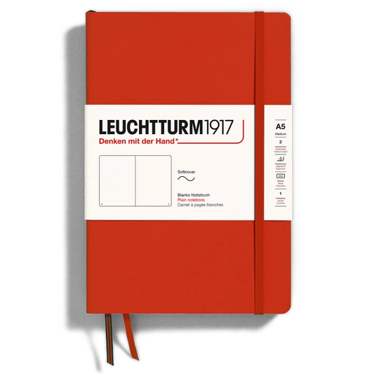 Leuchtturm1917 Notebook A5 Softcover Fox Red Ruled