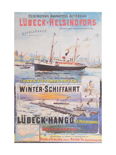 Lübeck-helsingfors -juliste