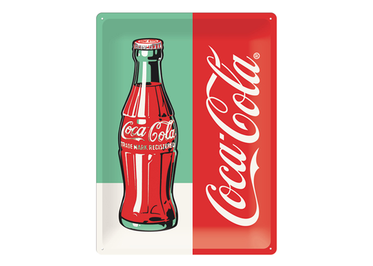 Retro metallitaulu COCA-COLA POP ART PUDEL 30x40 cm