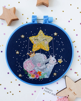 Kirjontapakkaus Taulu Yön ystävät