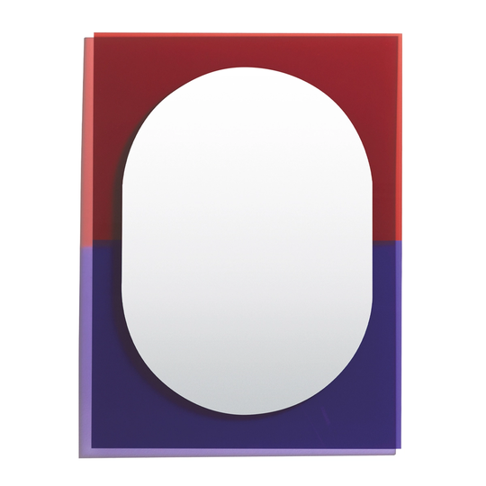 Petite Friture Wander peili, 67 x 90 cm, violetti - punaruskea