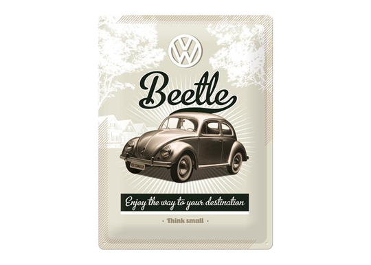 Retro metallitaulu VW Beetle 30x40 cm