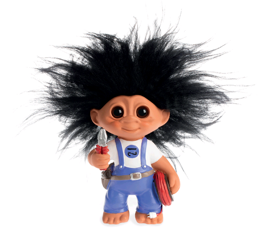 Good Luck Troll - Sähköasentaja Peikko 9 cm
