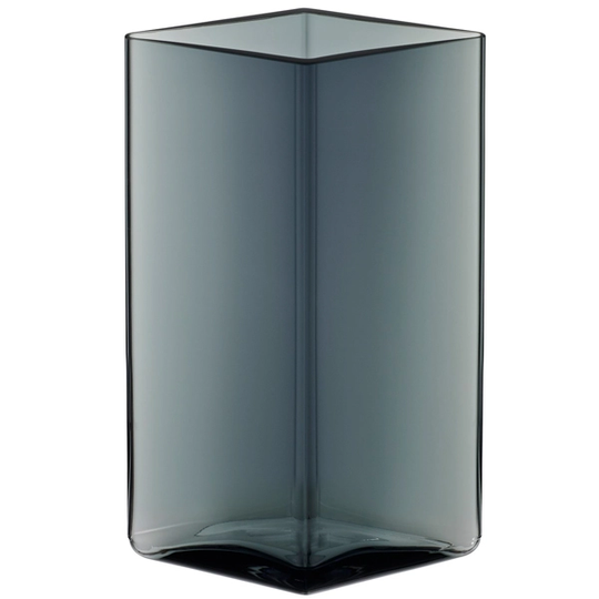 Iittala Ruutu maljakko, 115 x 180 mm, harmaa