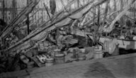 Canvas-taulu | Akustiikkataulu Helsingin kalamarkkinat 1912 MV Helsingin kaupunginmuseo 3793
