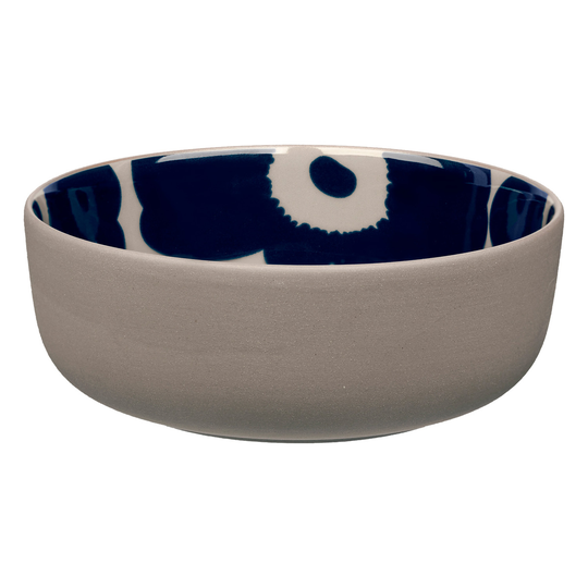 Marimekko Oiva - Unikko kulho, 4 dl, terra - tummansininen