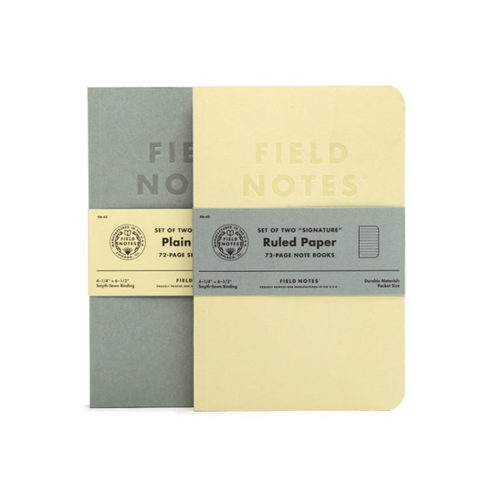Field Notes Signature Notebook 2-pack Plain