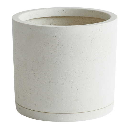 HAY Plant Pot ruukku ja lautanen, XXL, valkoinen