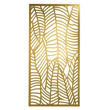 Maalaukset, taulut The home deco factory DECO MURALE METAL FEUILLE DORE 45X90CM M4