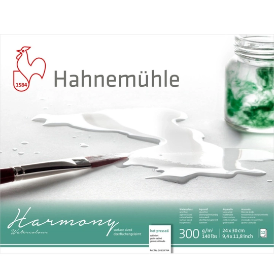 Hahnemühle Akvarelliipaperi Harmony HP 300g 24×30cm