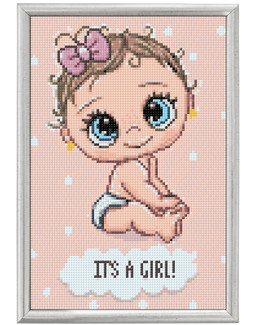 Diamond painting Tyttö