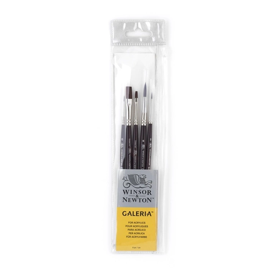 Winsor & Newton Galeria Synteettisivellin Lyhyt 5-setti