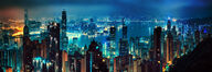 Canvas-taulu | Akustiikkataulu Hong Kong night 281