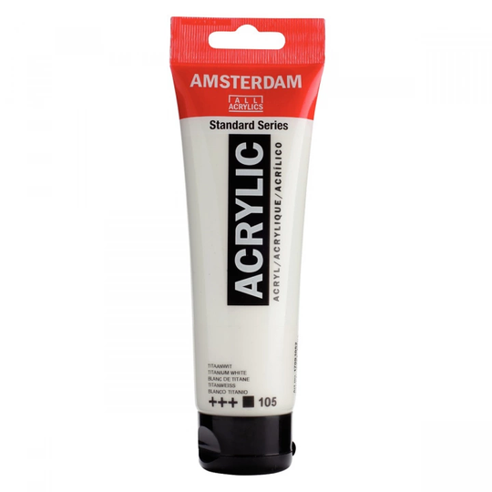 Amsterdam Akryylimaali 120 ml 105 Titanium White