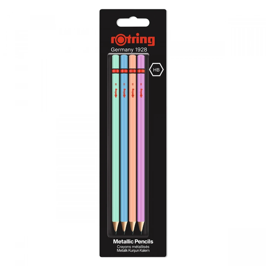 Rotring Lyijykynä Metallic 4 kpl