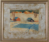 Juhani Palmun teos - Kevättalvi - 68x58 cm