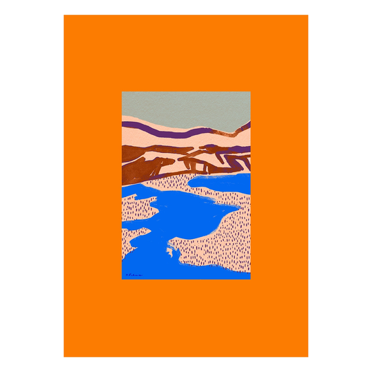 Paper Collective Orange Landscape juliste