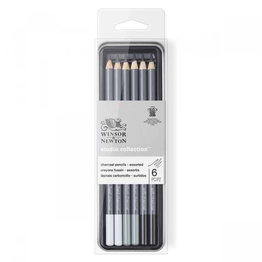 Winsor & Newton Studio Collection Hiilikynät 6-setti