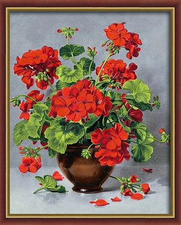 Diamond painting Punainen kimppu