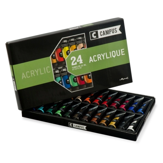 Raphaël Akryylimaalisetti Campus 24x21ml Tuubia