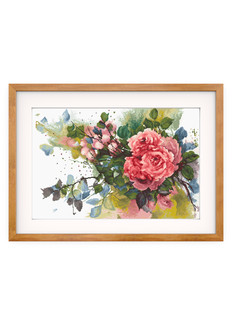 Kirjontapakkaus Taulu Punaiset ruusut