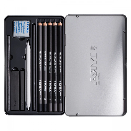Lyra Rembrandt Charcoal set 11-setti