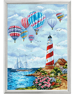 Diamond painting Kuumailmapallot