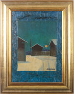 Juhani Palmun teos - Illan hämy - 55x43 cm